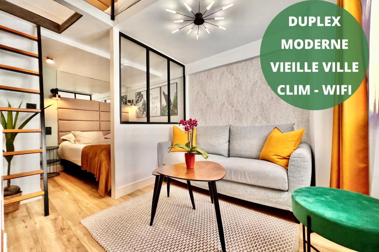 Duplex Le Gesu - Heart Of Old Town - Modern - Wifi - Clim Appartement Nice Buitenkant foto